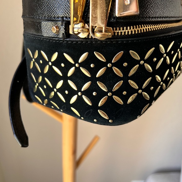 Used Michael Kors Rhea Medium Embellished Leather Backpack - Picture 8 of 11